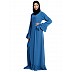Casual frilled daily wear abaya- French Blue Casual frilled daily wear abaya- French Blue